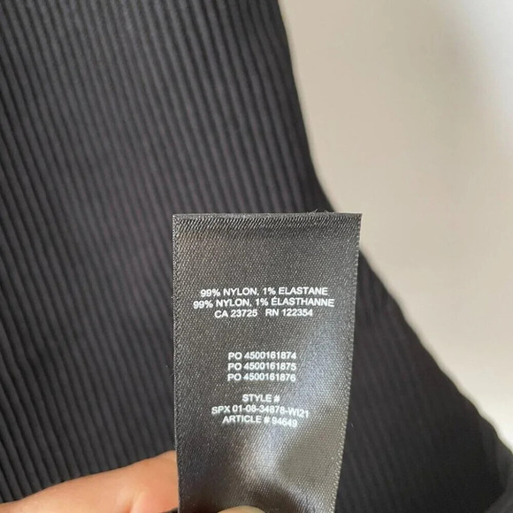 Aritzia Babaton Sculpt Knit Criss Cross Halter Dress Black Size Small - Picture 8 of 8